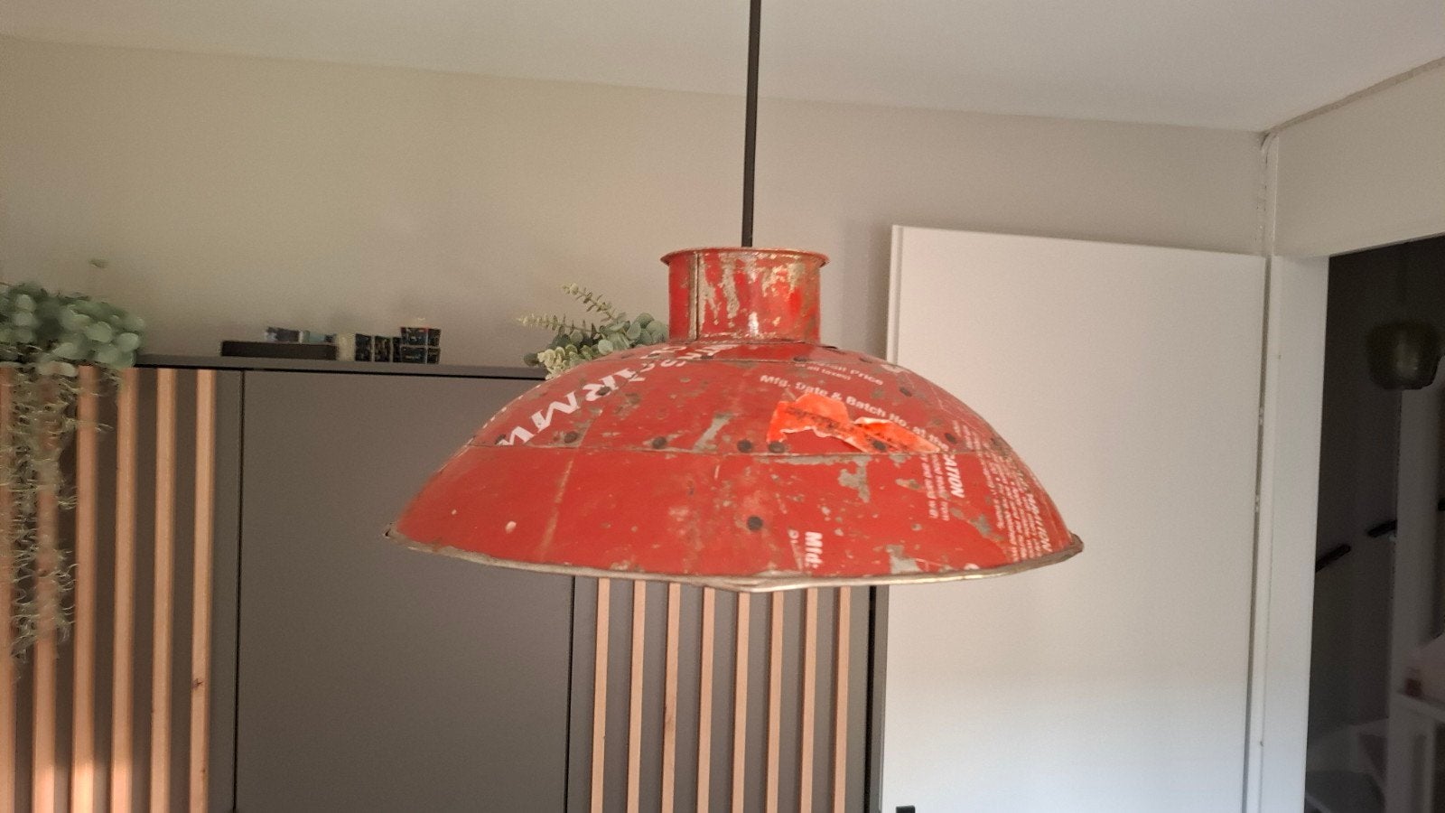 Hanglamp, Zo goed als nieuw, Metaal, Industrieel, E27 (groot)