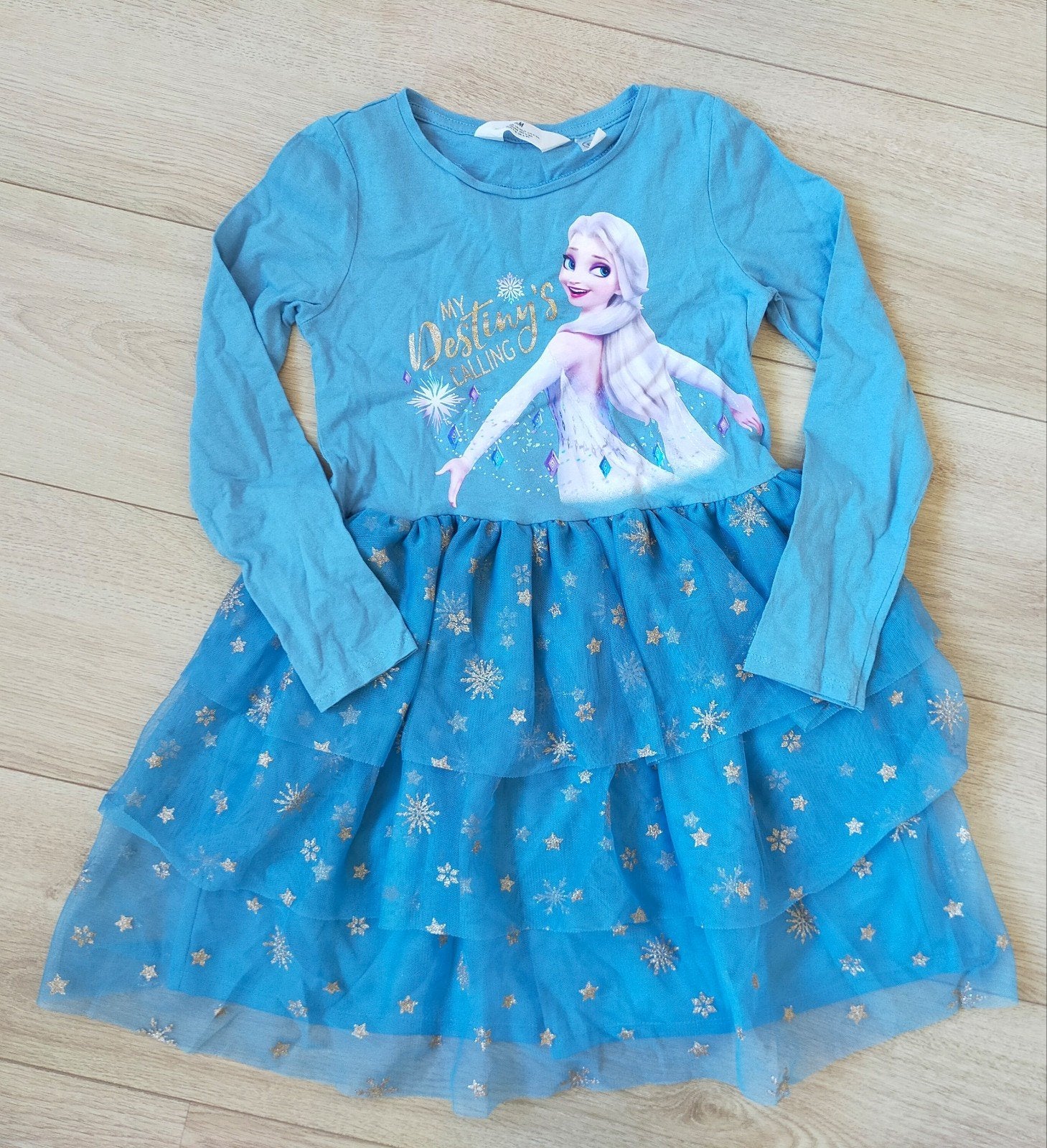 Zgan! Supermooi blauw Frozen Elsa jurkje van H&M. Mt 122/128, Meisje, H&M, Ophalen of Verzenden, Zo goed als nieuw