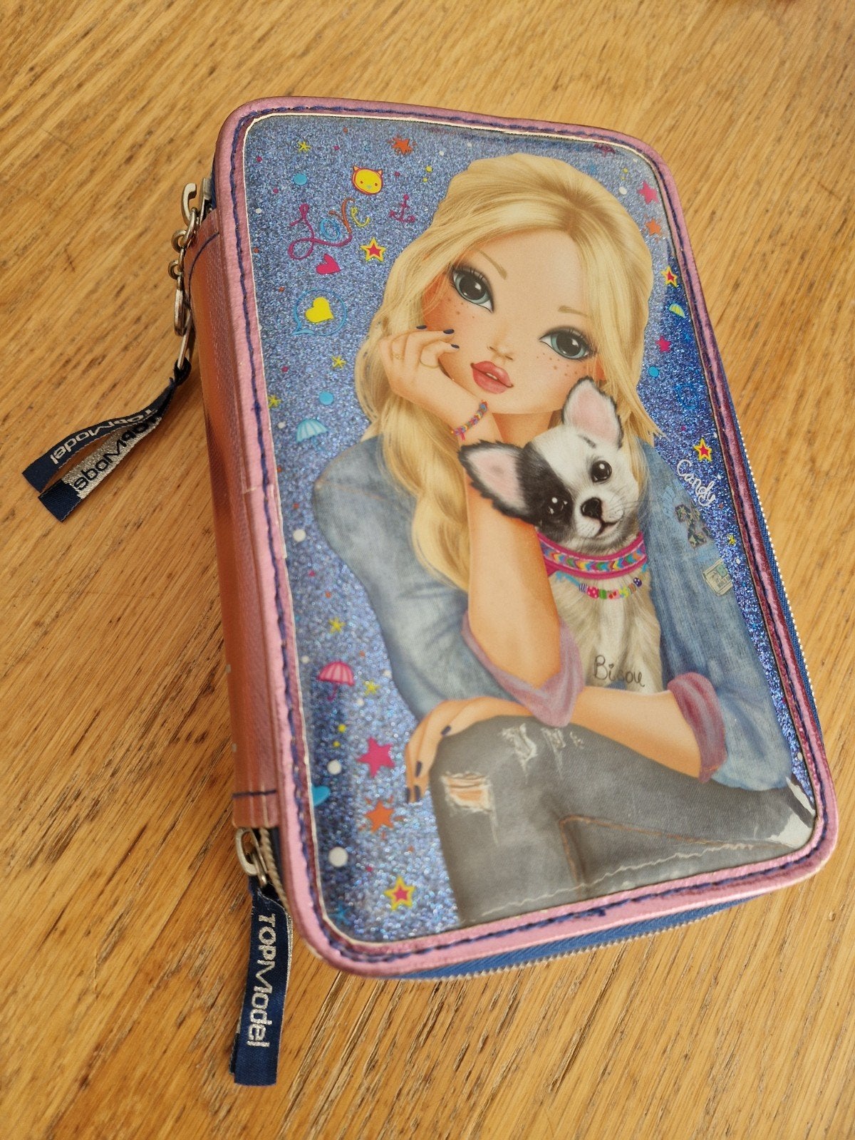 Depesche TOP MODEL etui 3 vakjes met ritssluiting, Ophalen, Gebruikt