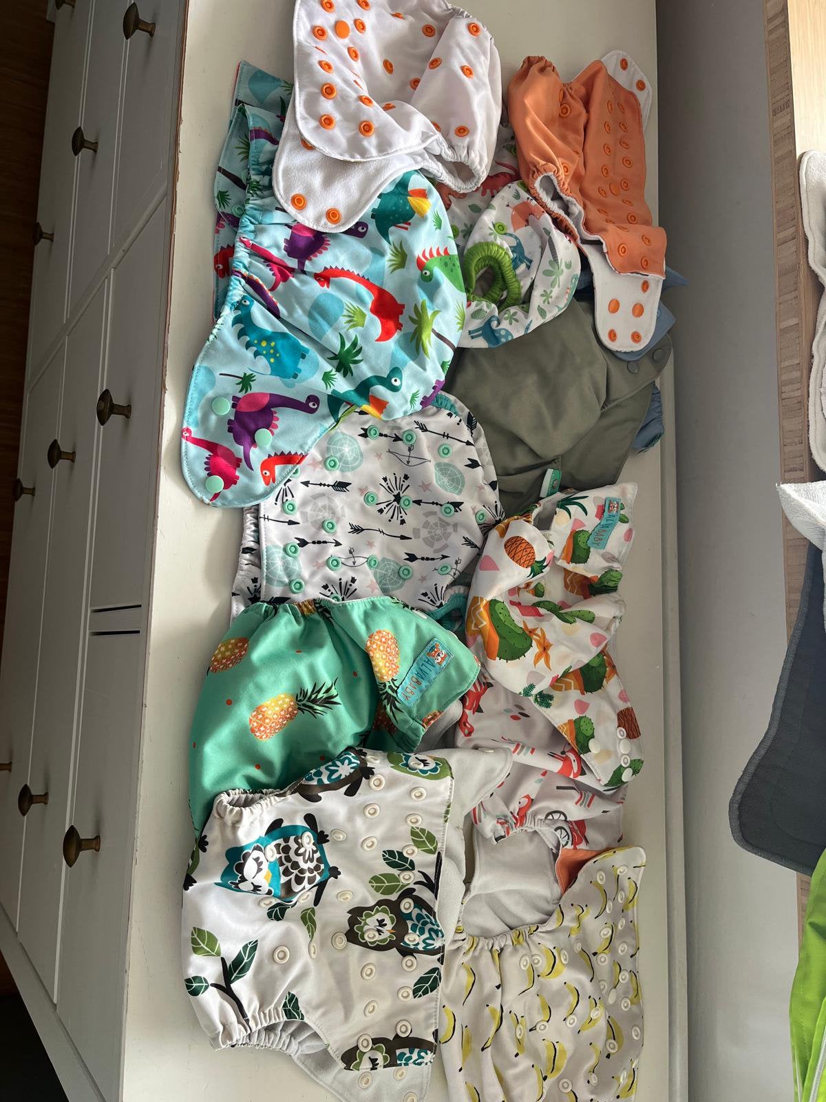 Wasbare luiers, Ophalen of Verzenden, Zo goed als nieuw, One size