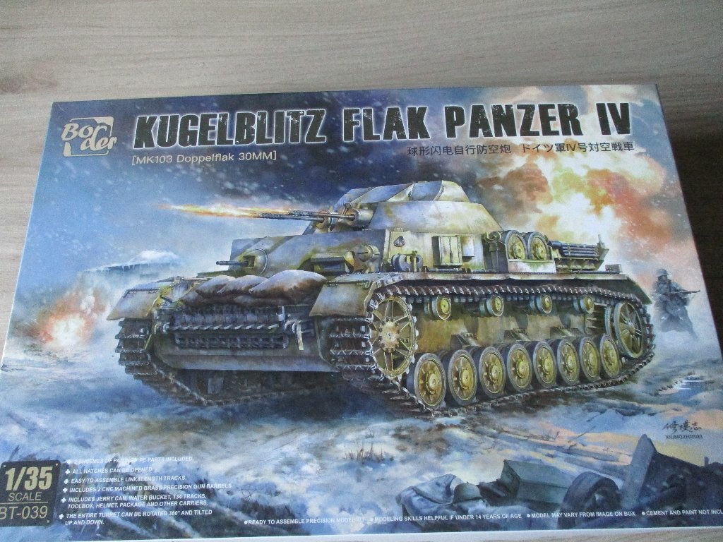 Border Kugelblitz flak panzer IV, Overige merken, Tank, 1:32 tot 1:50, Ophalen of Verzenden