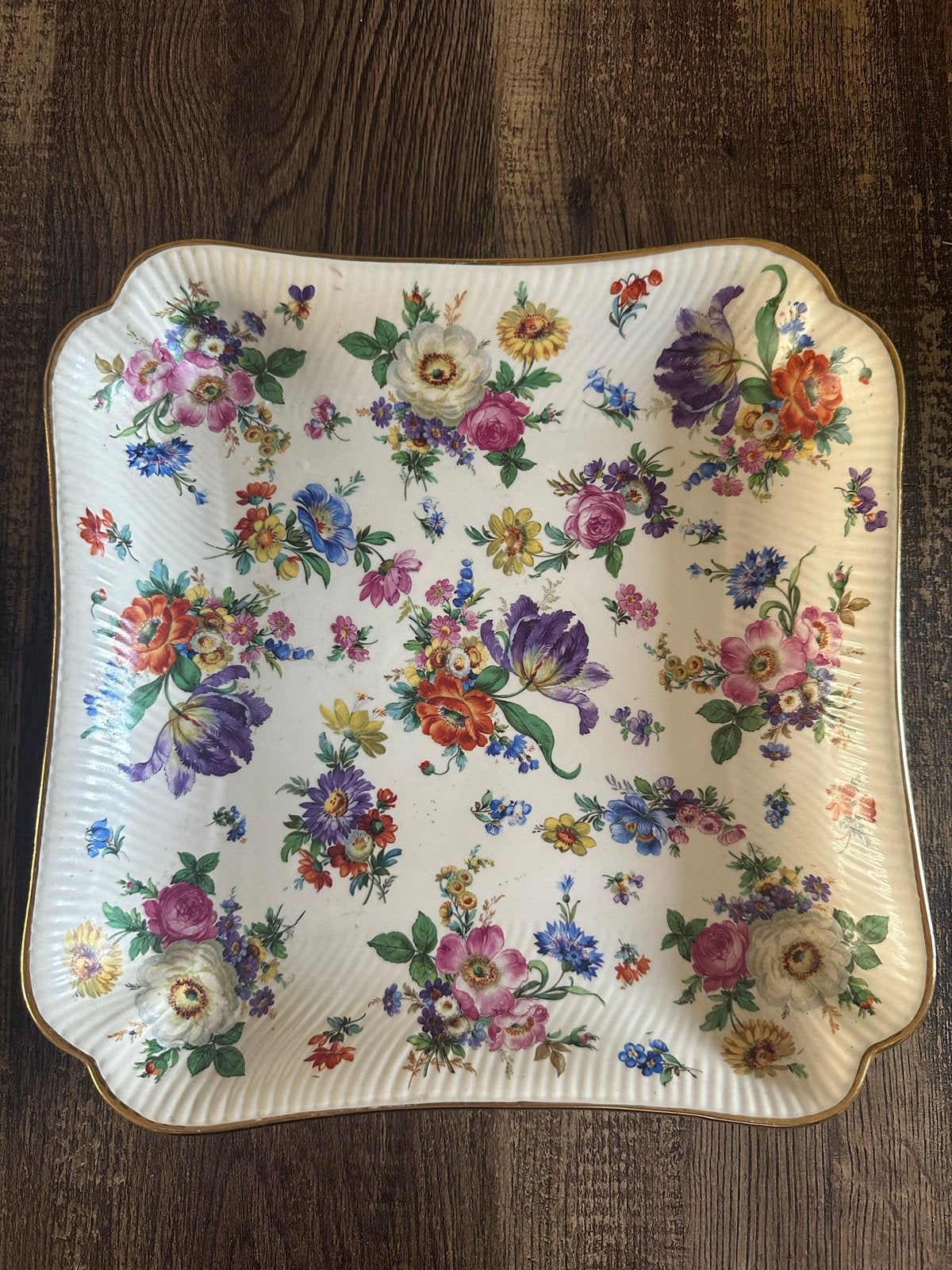 Schaal Boch Fréres Keralux Fleurs de Saxe, Ophalen of Verzenden