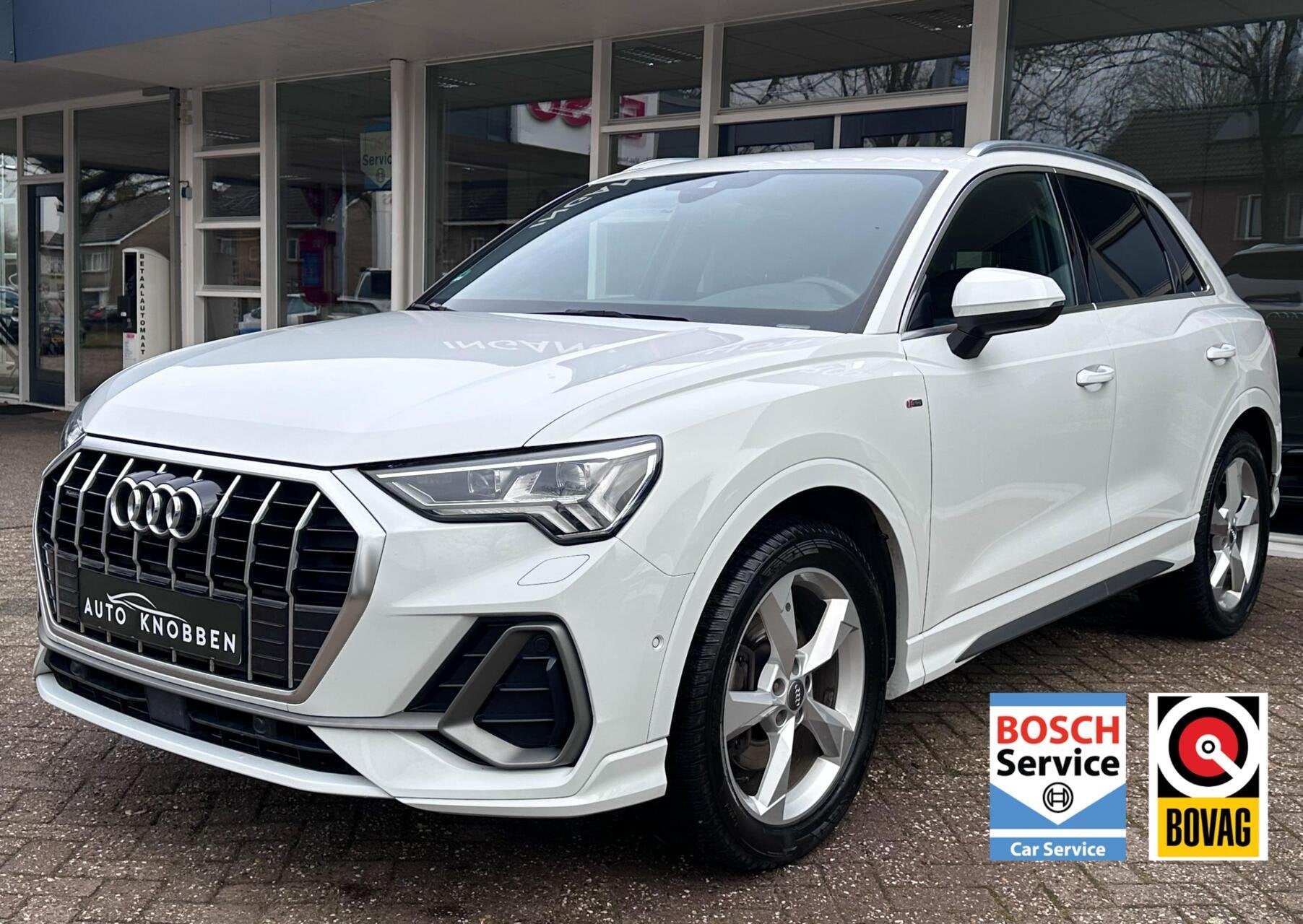 Audi Q3 40 TFSI quattro S-Line Led, Camera, Carplay, ACC, LM, Auto's, Audi, Automaat, Gebruikt, Wit, 14 km/l