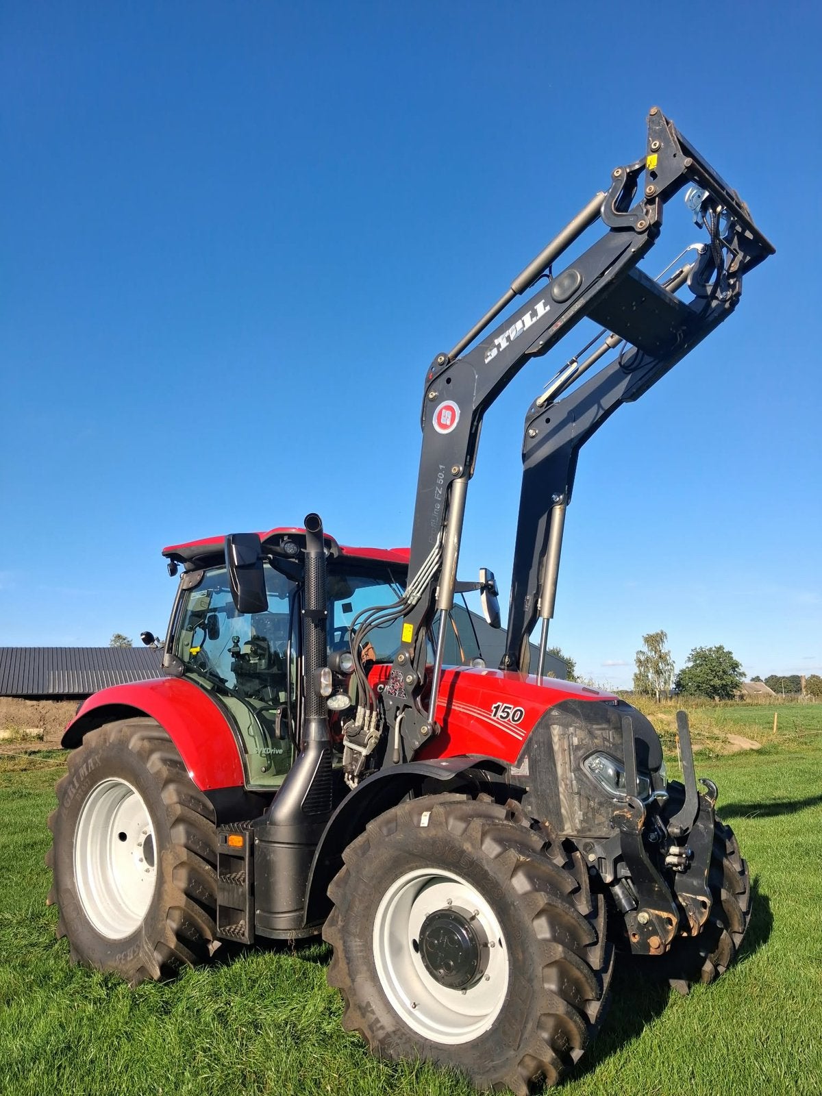 Case Maxxum 150 CVX 2020 1500 uur voorlader luchtremmen, Ophalen, Gebruikt, Tot 2500, 120 tot 160 Pk