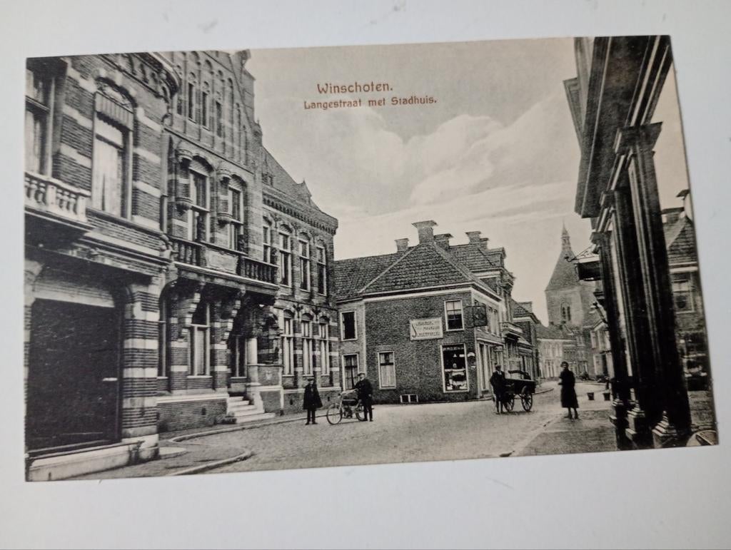 Winschoten Langestraat, Ophalen of Verzenden, Voor 1920, Ongelopen, Groningen