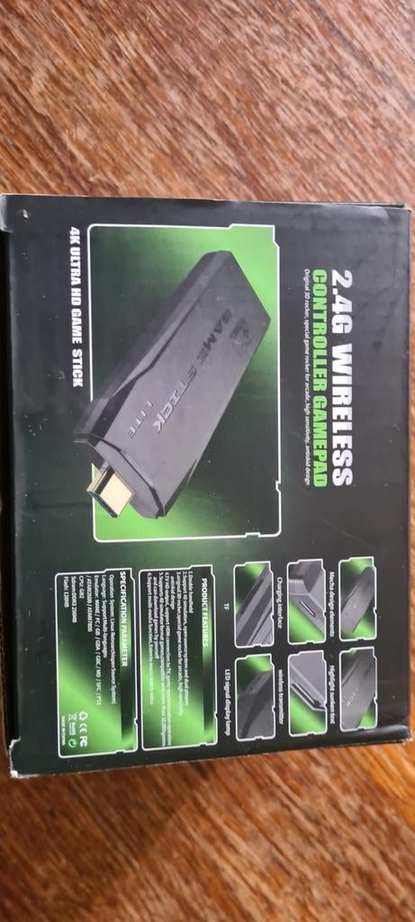 4K Ultra HD Game Stick Lite - Draadloze Controller Gamepad, Spelcomputers en Games, Games | Overige, Overige genres, 1 speler