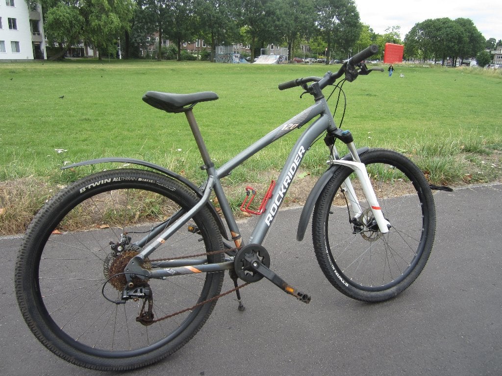 MTB ROCKRIDER ST120 27.5" 1x9 speed, Fietsen en Brommers, Fietsen | Mountainbikes en ATB, Gebruikt, Fully, Schijfrem, Ophalen