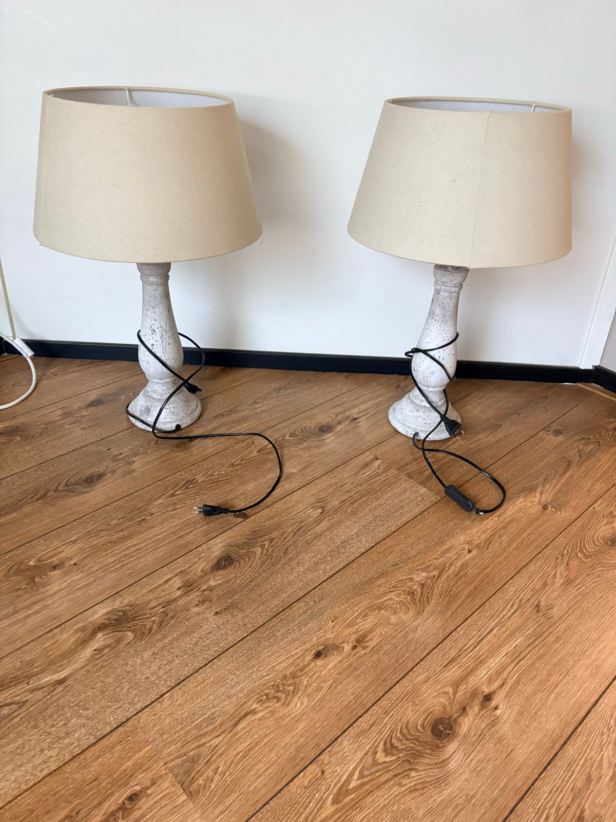 Massieve stenen lampen voor vensterbank of tv-kast (z.g.a.n., Ophalen, Met schakelaar, E27 (groot), Grijs