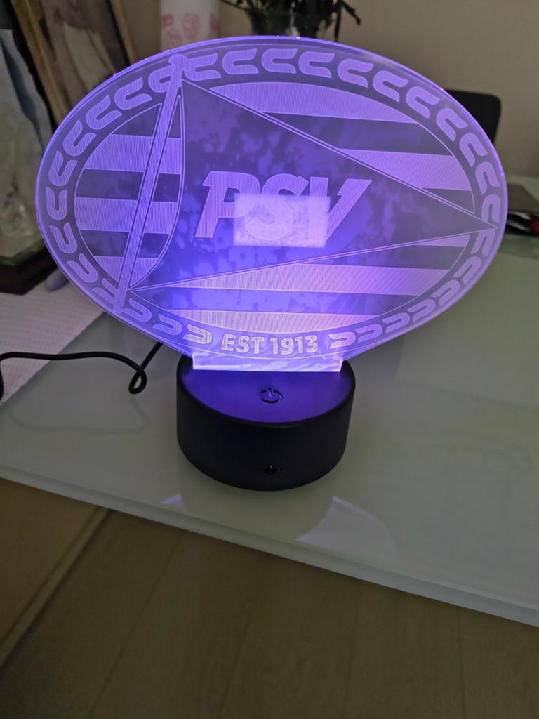 PSV Nachtlamp - Nieuw in Doos met Afstandsbediening, Ophalen of Verzenden, Nieuw, Modern, Sportief, Fanartikel