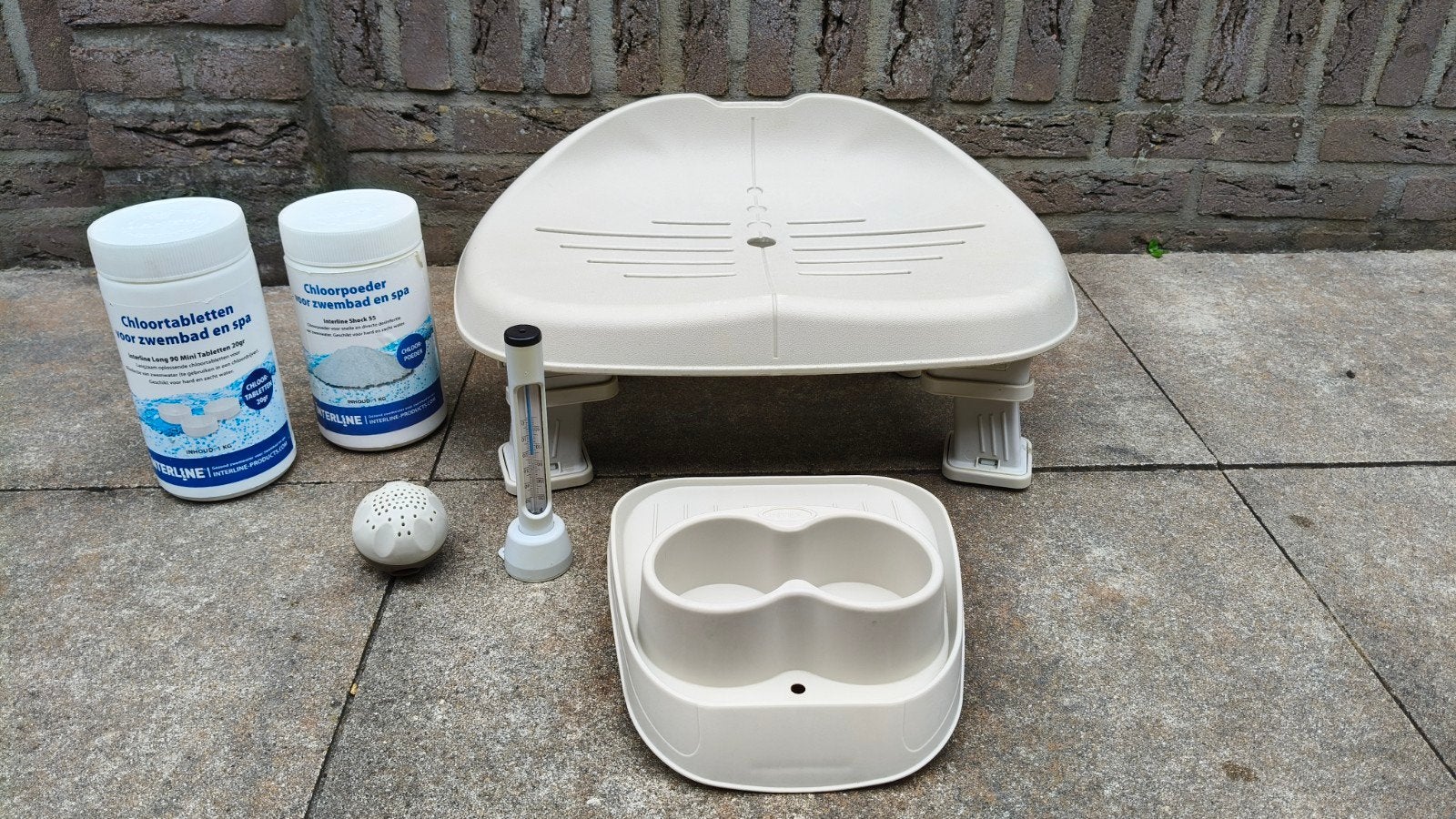 Jacuzzi accessoires: chloor, thermometer, bekerhouder, zitje, Ophalen, Gebruikt, Overige typen