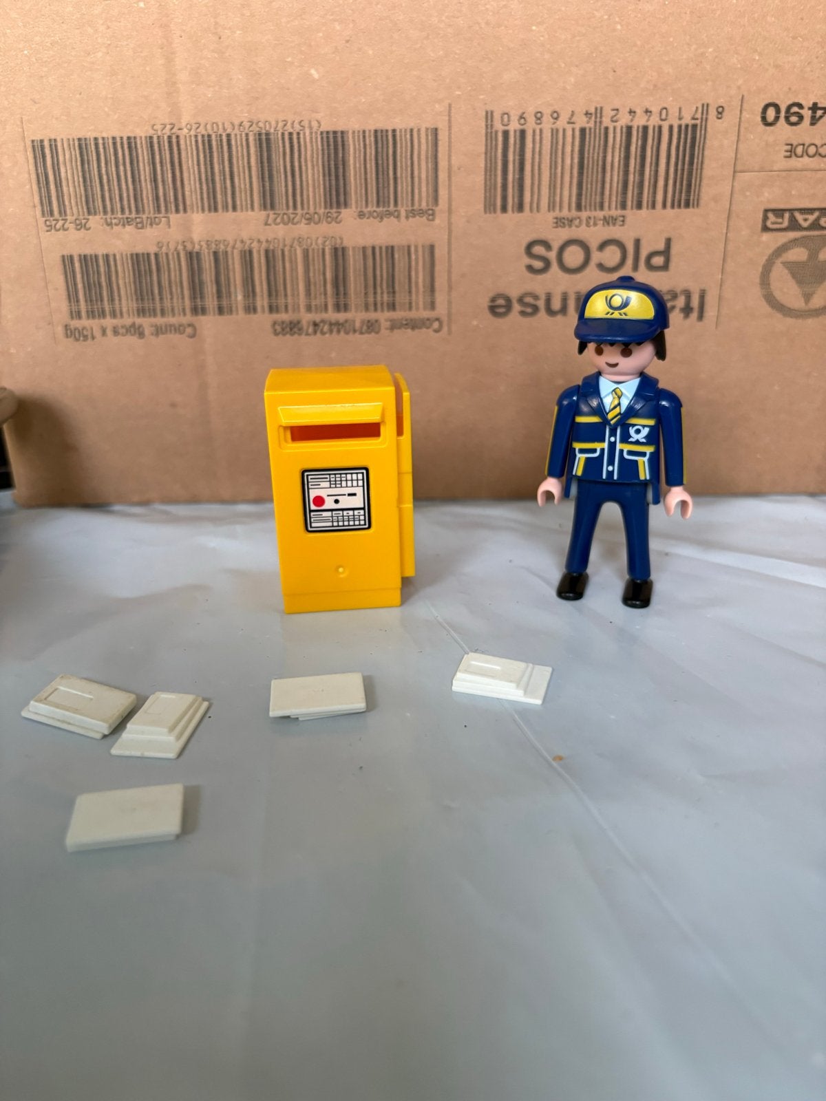 Playmobil Postbode met brievenbus en brieven, Ophalen of Verzenden, Gebruikt, Jongen of Meisje