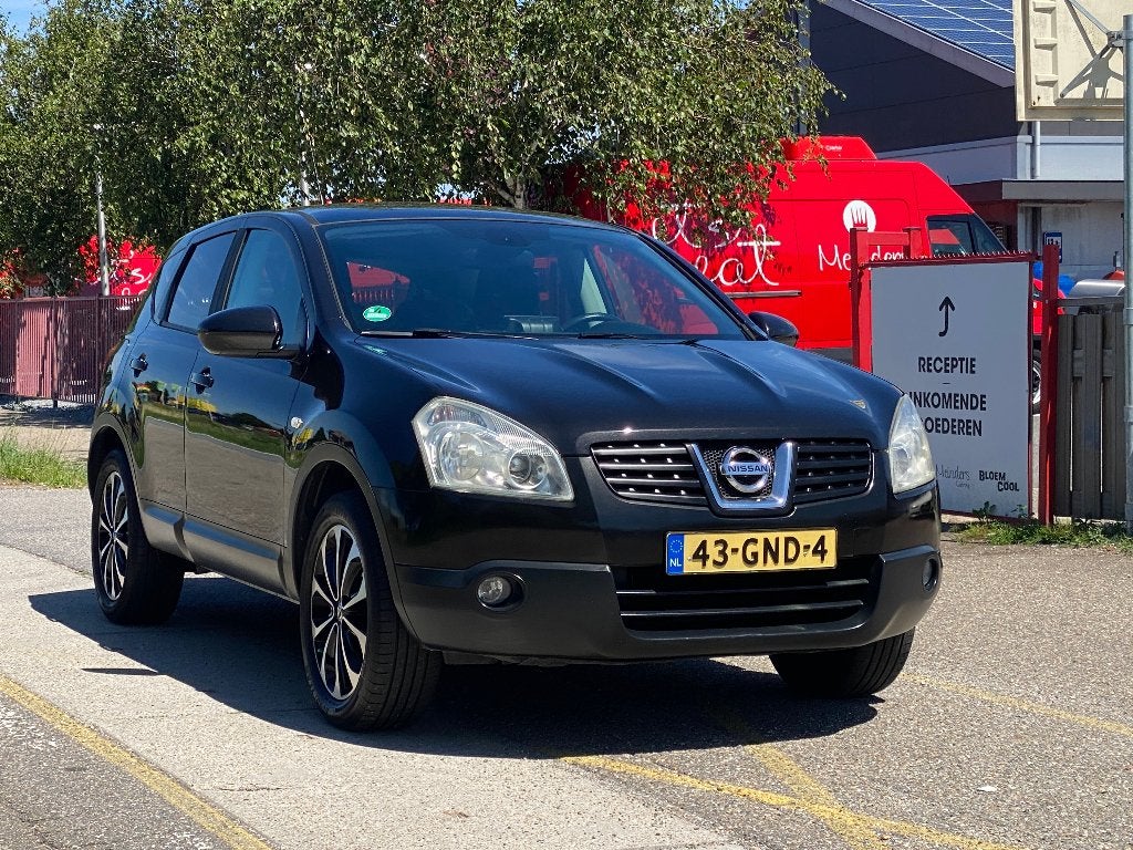 Nissan Qashqai 2.0 2WD 2008 Zwart 184975 Km Nap Airco, Auto's, Voorwielaandrijving, Stof, Zwart, 4 cilinders