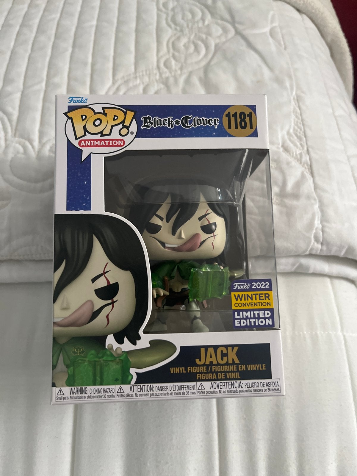 Funko Pop! Black Clover 1181 Jack Winter Convention, Ophalen of Verzenden, Nieuw