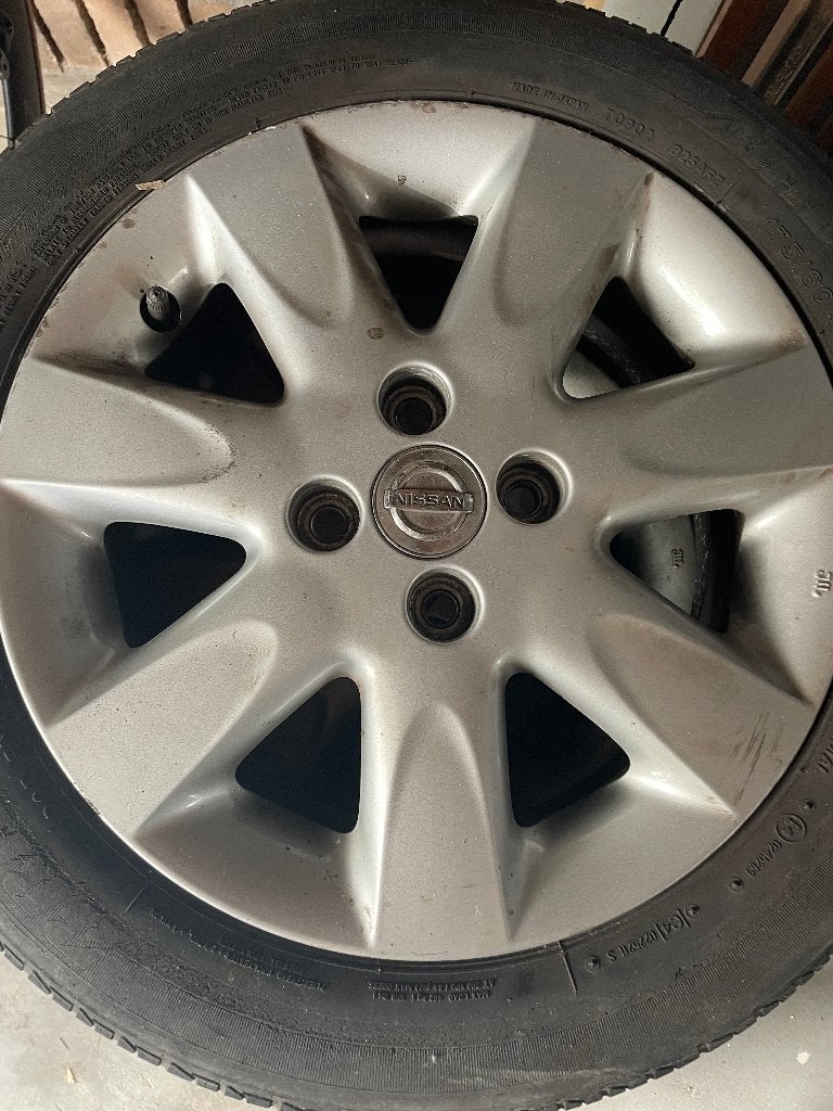 autobanden incl velgen nissan micra, Ophalen, Overige, Gebruikt, 15 inch