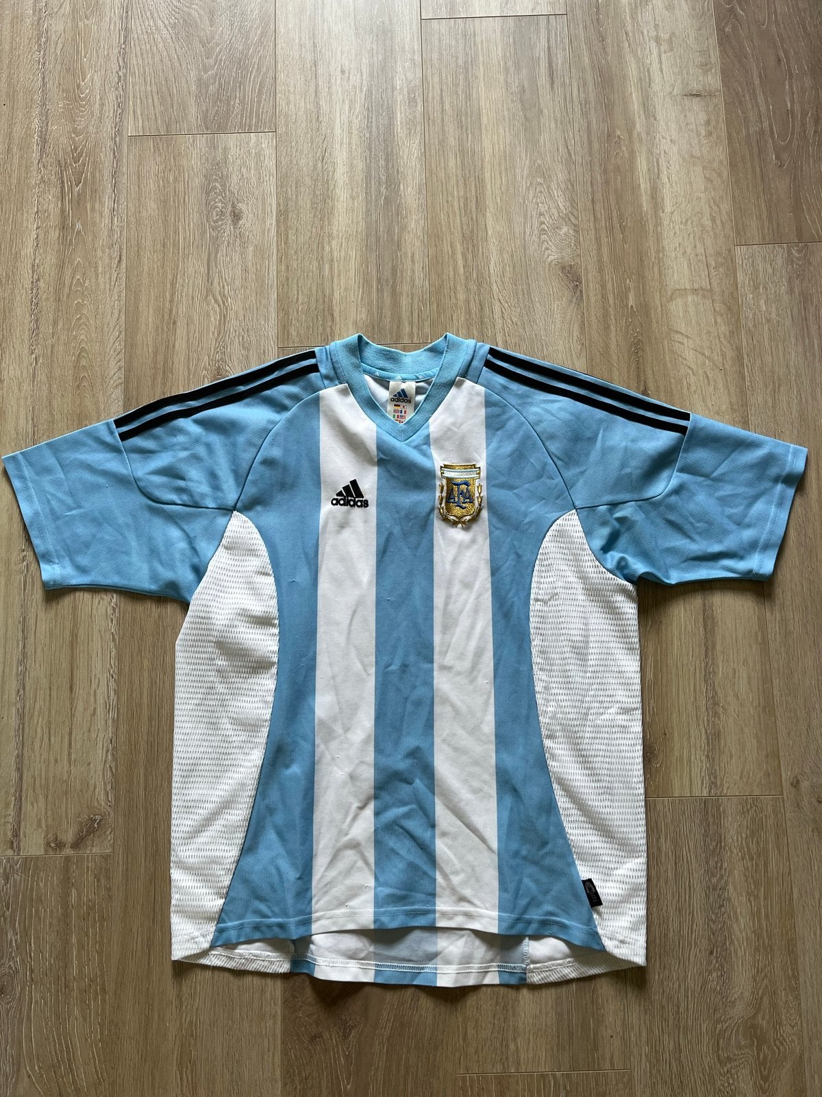 Vintage Adidas Argentinië Thuisshirt - Maat M, Sport en Fitness, Voetbal, Maat M, Ophalen of Verzenden, Gebruikt, Shirt
