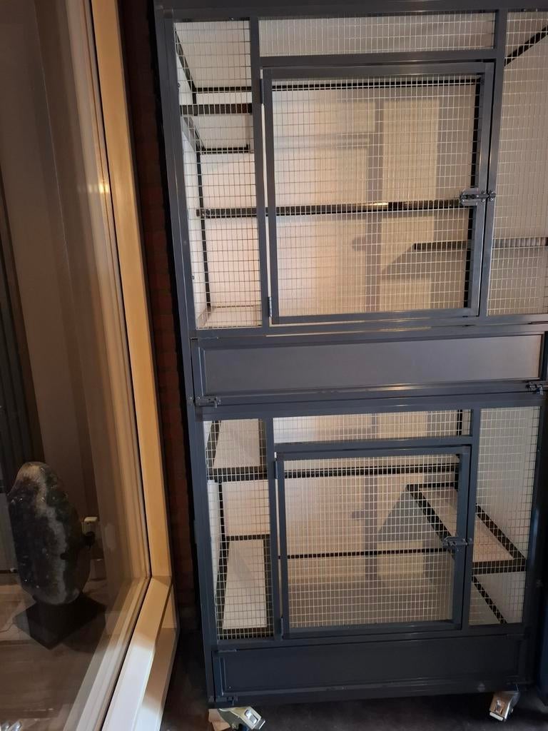 Trespa kooien voor knaagdieren, Dieren en Toebehoren, Vogels | Hokken en Kooien, Zo goed als nieuw, Vogelkooi, Aluminium, Ophalen of Verzenden