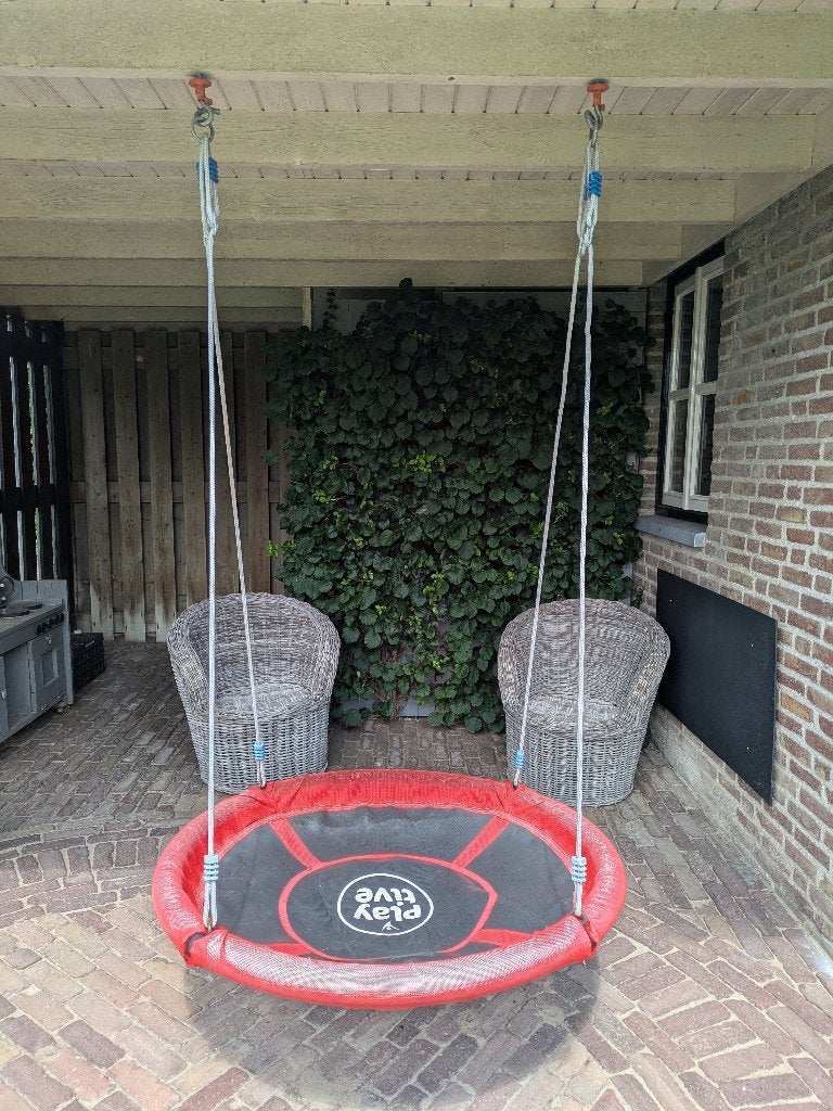 ronde kinderschommel; incl haken!!, Ophalen, Gebruikt, Schommel