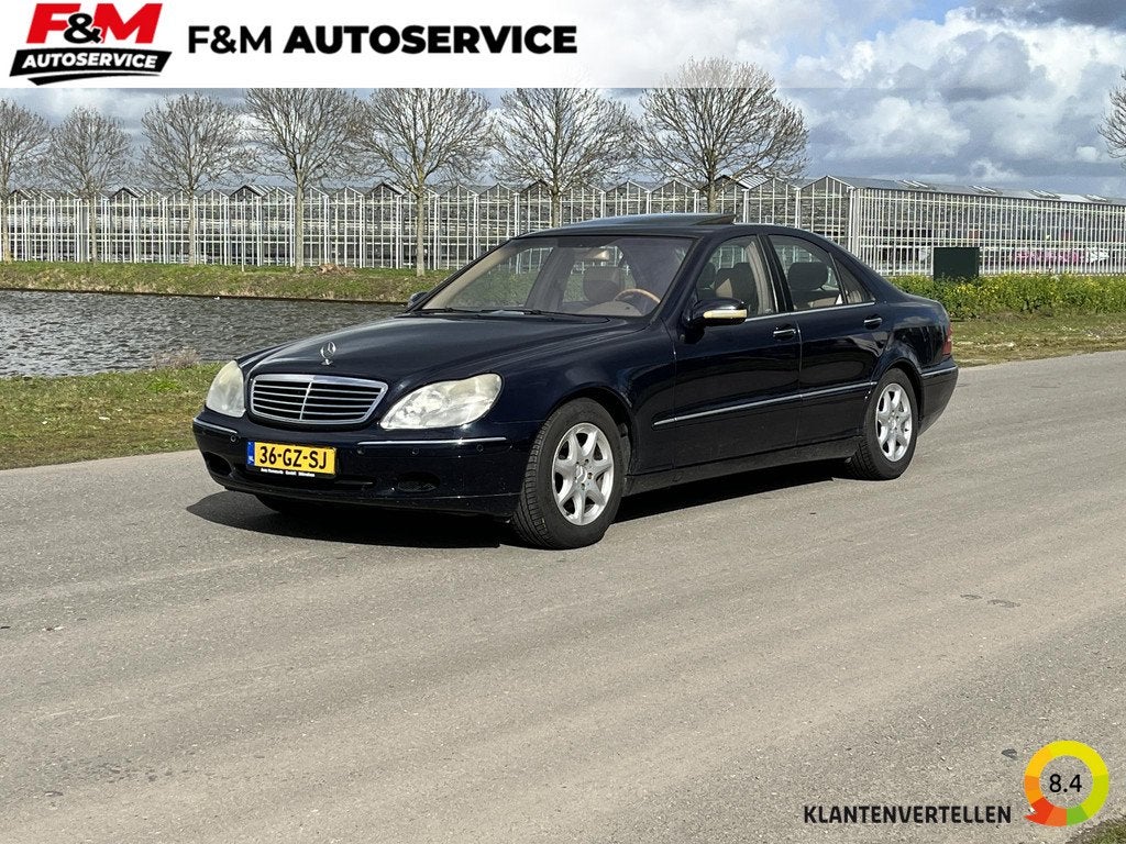 Mercedes-Benz S-klasse 500 Memory, stoelverwarming, clima, Auto's, Mercedes-Benz, Automaat, Achterwielaandrijving, Gebruikt, 8 cilinders