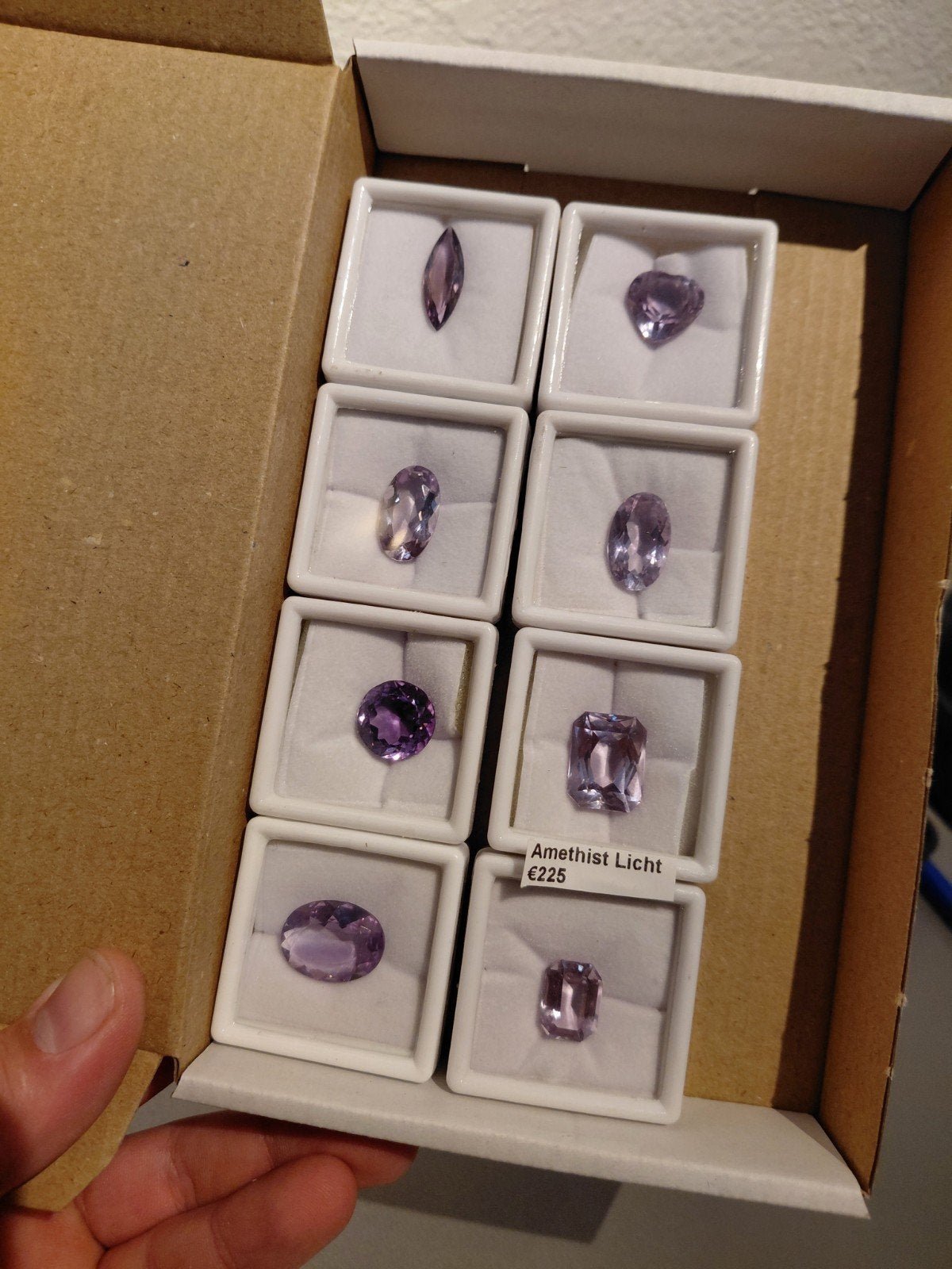 Lot met grote licht paars geslepen Amethisten, Ophalen of Verzenden, Nieuw