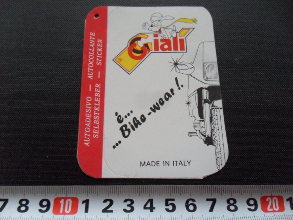 sticker Giali é ....... Bike - wear !, Ophalen of Verzenden, Zo goed als nieuw