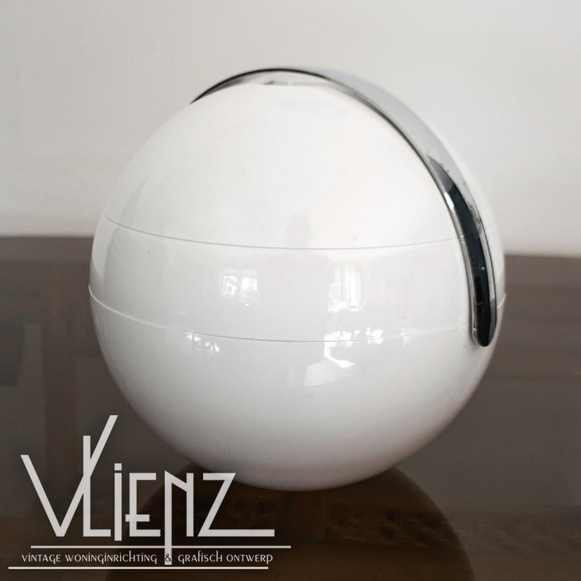 Vintage design Guzzini ijsemmer koeler Paolo Tilche wit, Verzamelen, Retro, Huis en Inrichting, Ophalen of Verzenden