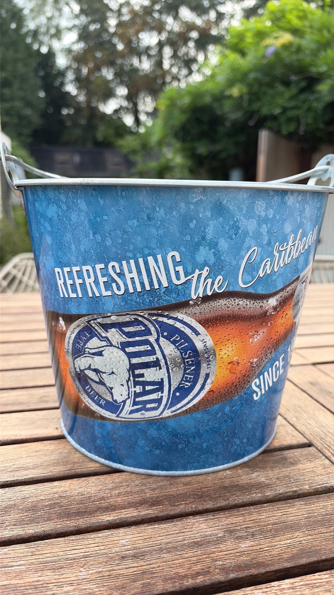 Bierbucket Polar, Ophalen, Gebruikt, Zink, Met handgreep