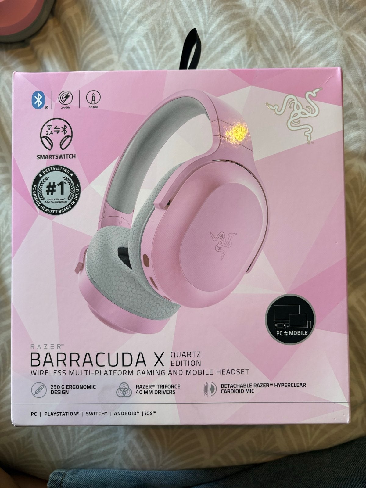 Razer Barracuda X Quartz Edition - Roze Gaming Headset, Bluetooth, Roze, Ophalen of Verzenden, Razer