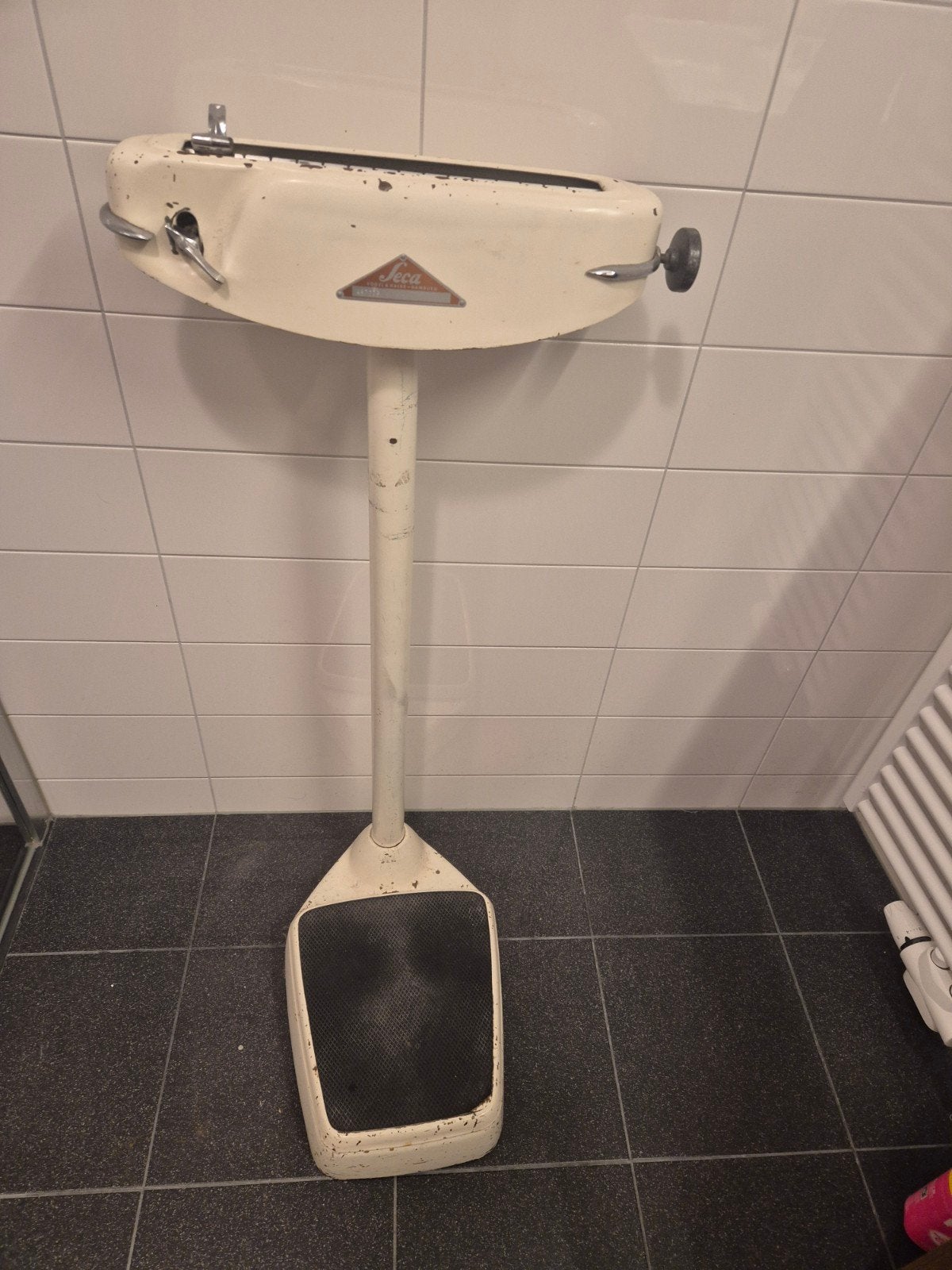 Vintage Seca personenweegschaal - Vogel & Halke Hamburg, Ophalen, Gebruikt, Personenweegschaal, 100 kg of meer