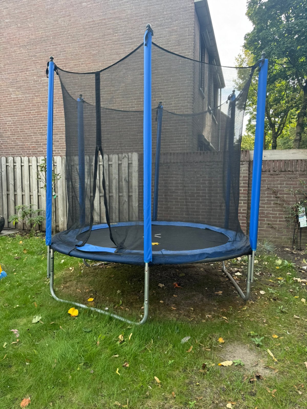 Handson trampoline Ø 244 cm inclusief palen en net, Ophalen, Gebruikt