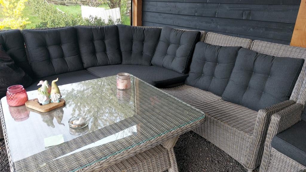 Gezocht: Zitgedeelte Intratuin Loungeset Hoekbank Samba, Gebruikt, Meer dan 8 zitplaatsen, Ophalen of Verzenden, Loungeset