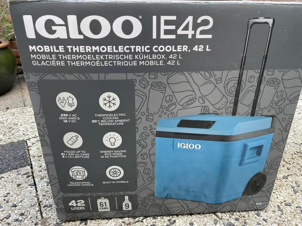Igloo Koelbox 42 ltr electrisch en mobiel, Ophalen, Zo goed als nieuw, Elektrisch