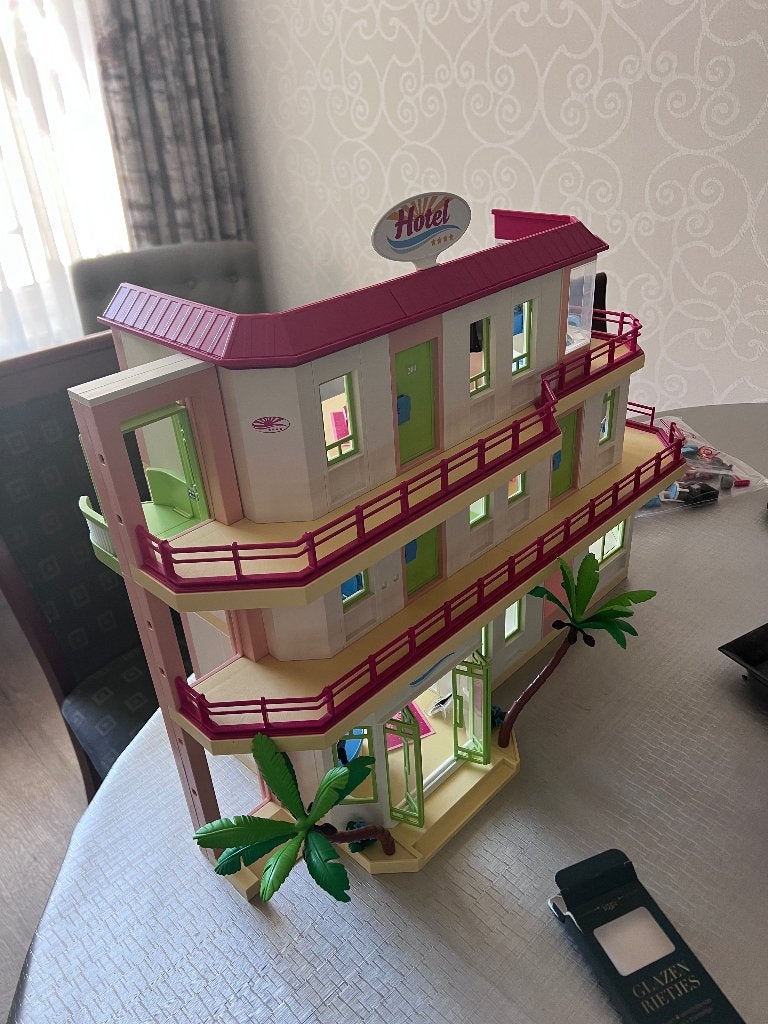Playmobil hotel, Ophalen, Gebruikt, Gebouw, Complete set