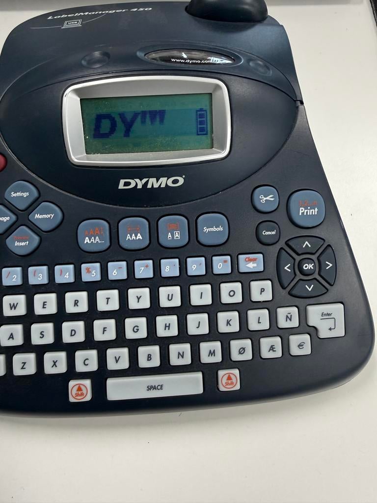 Dymo LabelManager 450 Labelprinter met USB-aansluiting, Ophalen of Verzenden, Zo goed als nieuw, Qwerty, Etiket