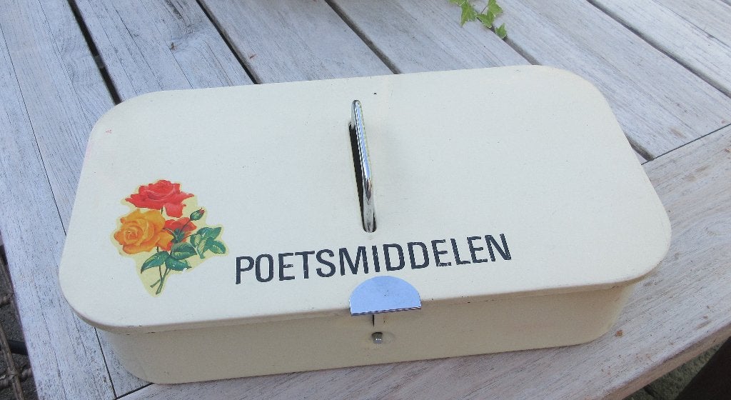 Vintage poetsmiddelen trommel brabantia. Begin jaren 60., Ophalen of Verzenden