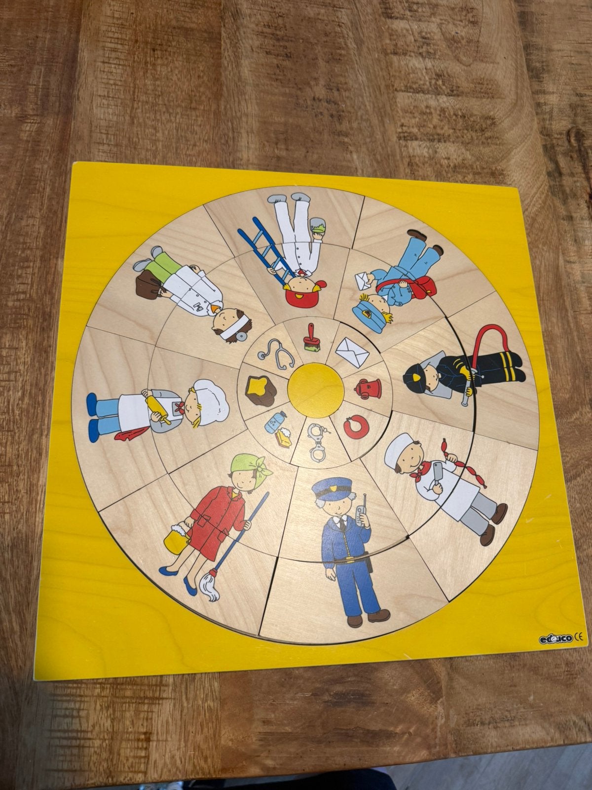 Educo Holland houten beroepenpuzzel schoolmateriaal, Verzenden, Zo goed als nieuw