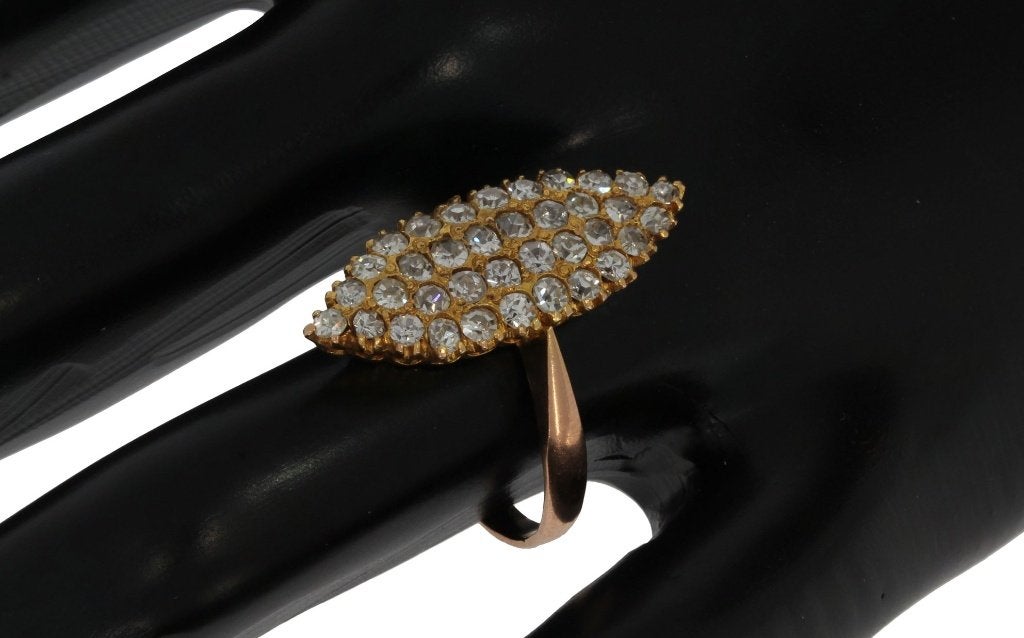 Diamanten 14k gouden luxe dames entourage ring briljant