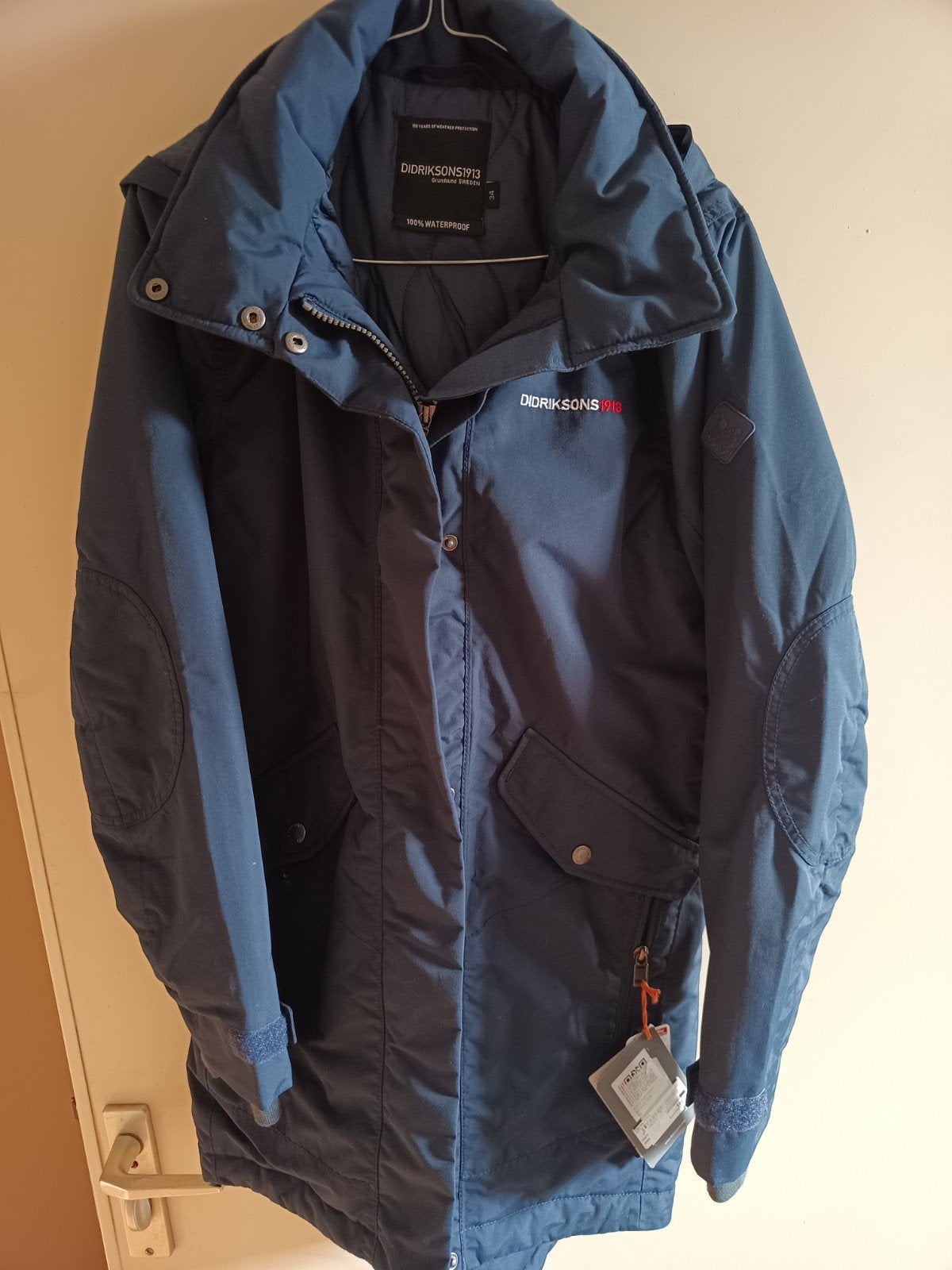 Didriksons WNS Parka (Nieuw, Maat 34), Blauw, Didrikson, Nieuw, Ophalen of Verzenden