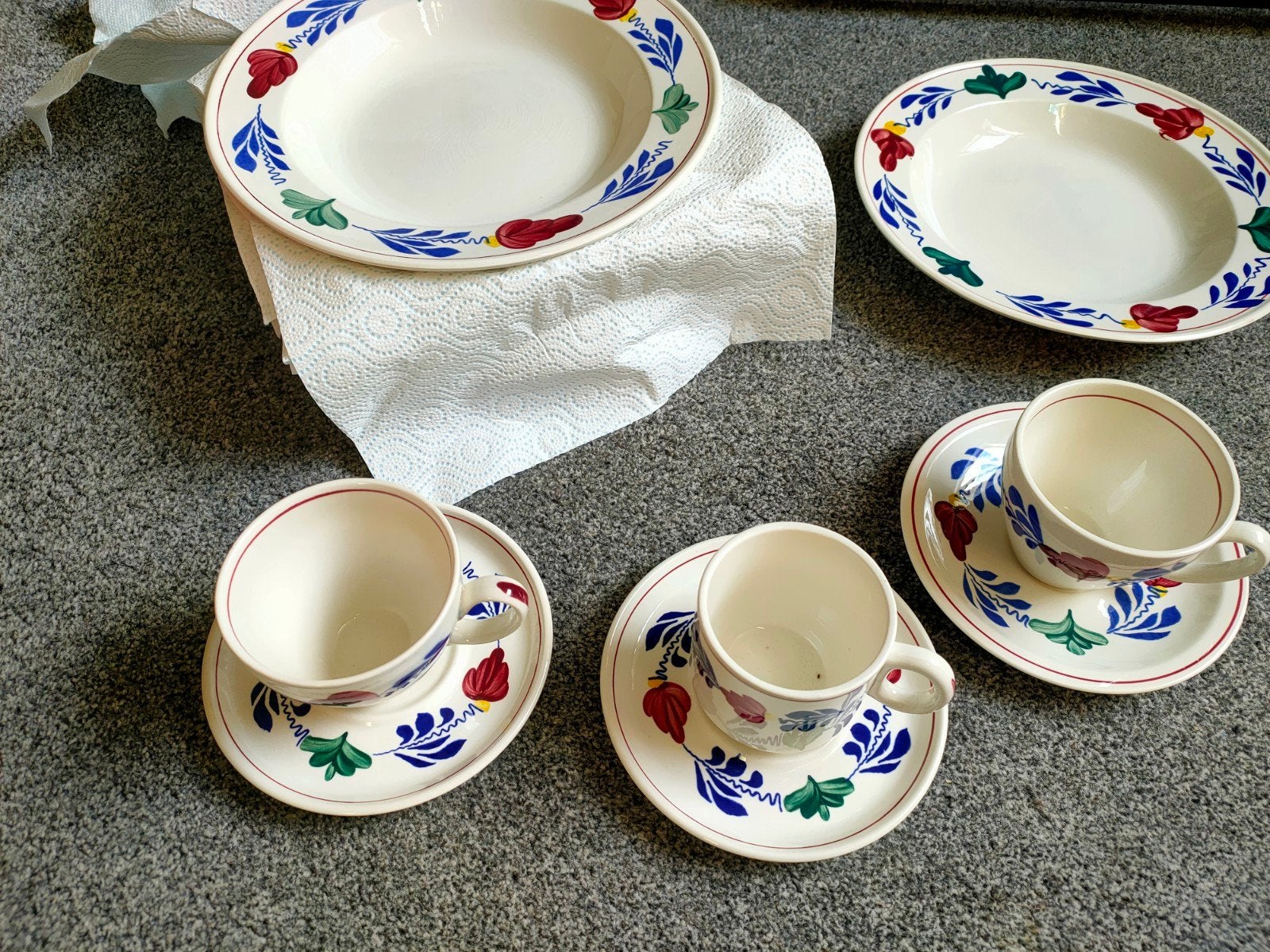 Boerenbont Servies Boch, Ophalen