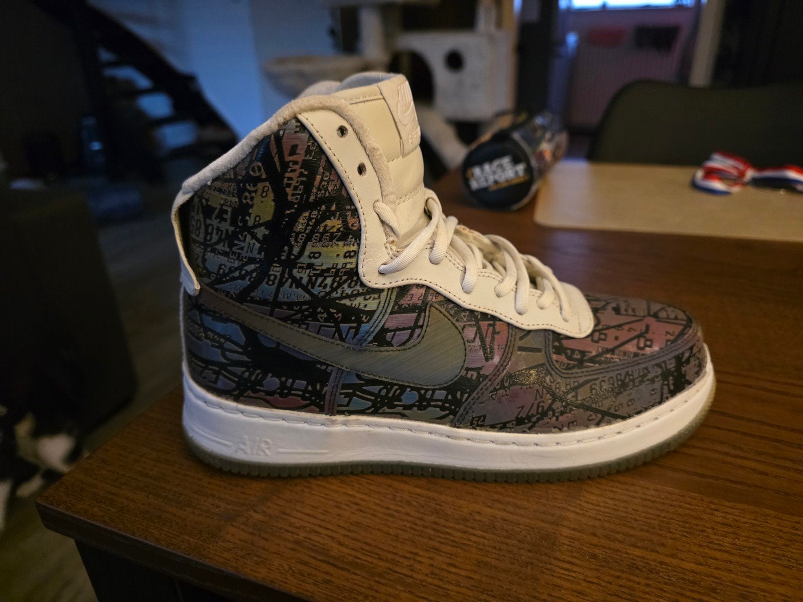 Nike Air Force 1 High Quai 54.   maat 40.5, Nike Air Jordan, Wit, Ophalen of Verzenden, Sneakers of Gympen