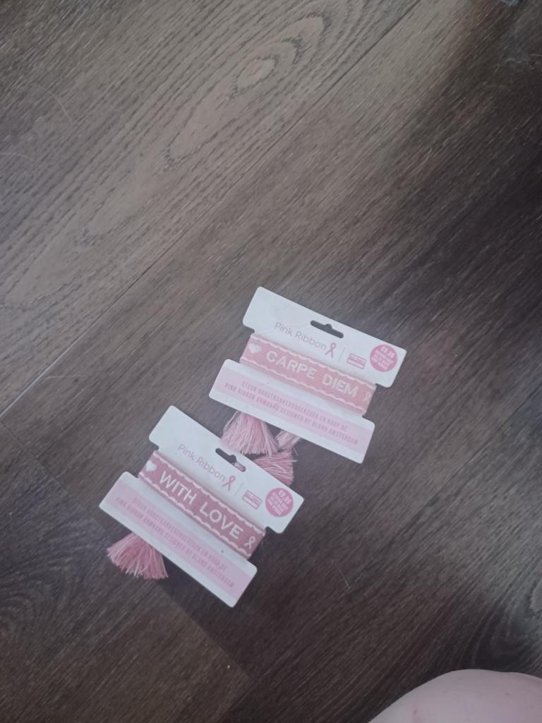 Nieuwe Blond Amsterdam Pink Ribbon armbanden, Sieraden, Tassen en Uiterlijk, Ophalen of Verzenden, Nieuw, Roze