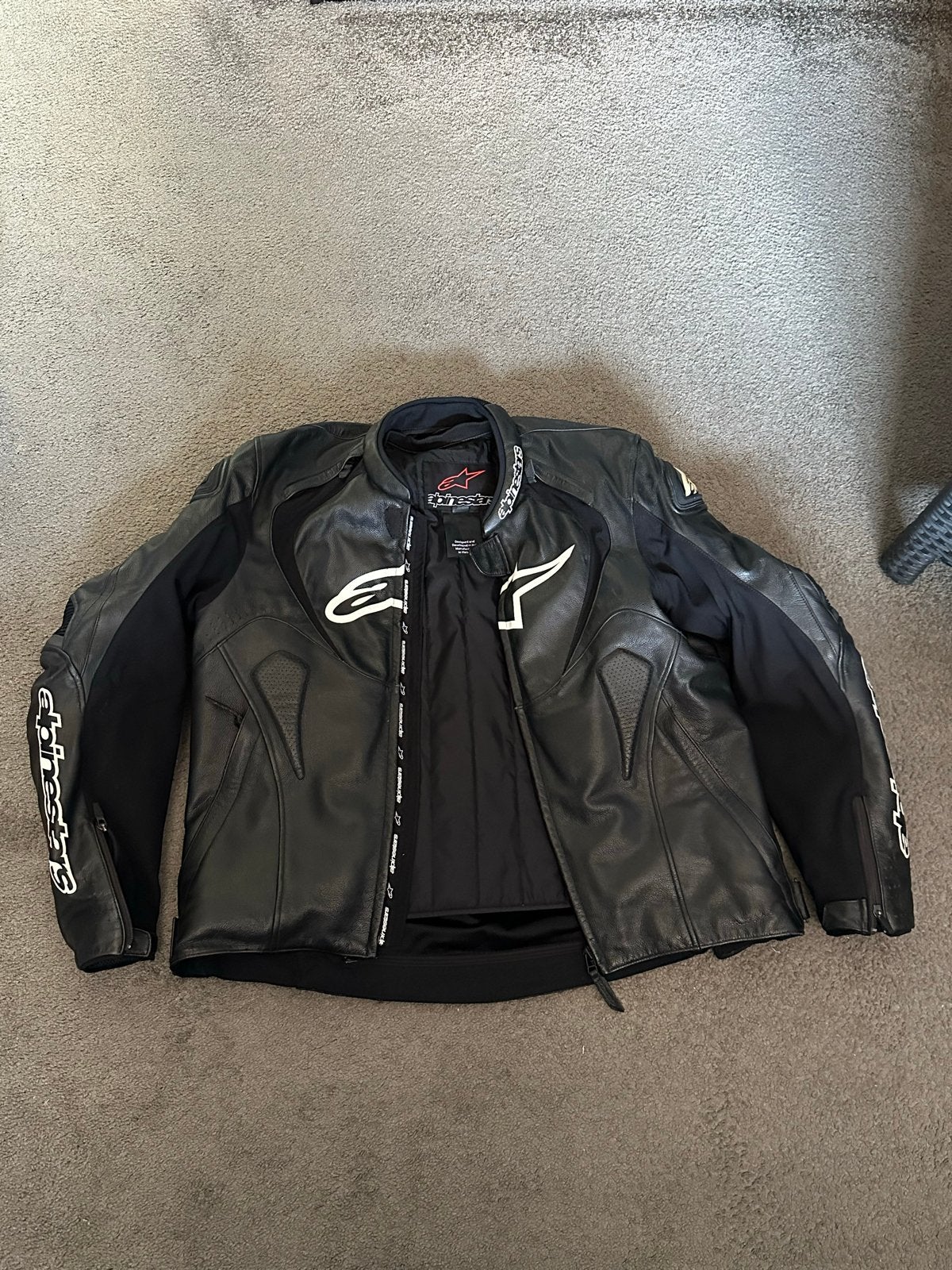 Alpinestars Jaws Leren Motorjas - Maat 56, Ophalen, Tweedehands, Heren, Jas | leer