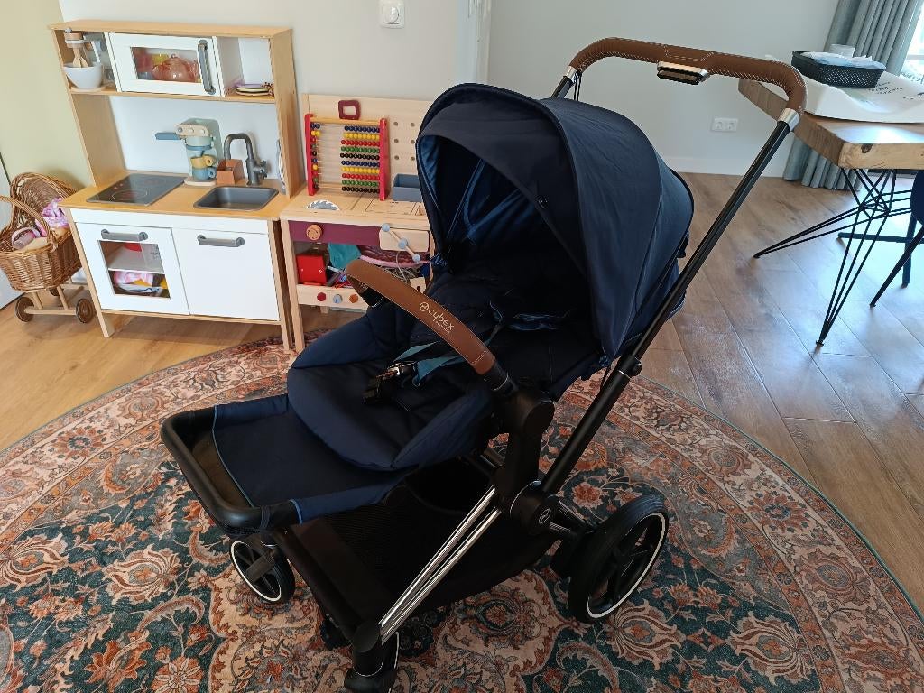 Cybex Priam / E-Priam kinderwagen, Kinderen en Baby's, Kinderwagens en Combinaties, Verstelbare duwstang, Zo goed als nieuw, Combiwagen