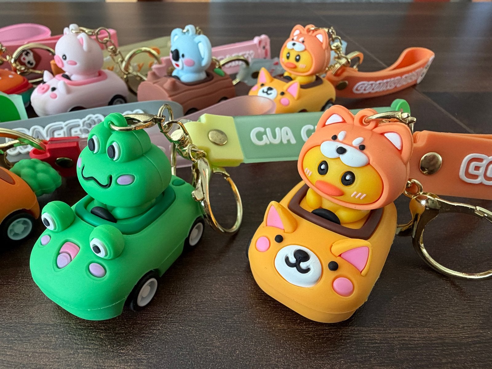 Leuke sleutelhangers met diertjes in auto's, Ophalen of Verzenden, Nieuw