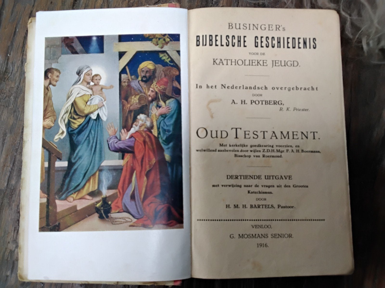 Bijbelsche Geschiedenis voor de Katholieke Jeugd  1916, Ophalen of Verzenden, A.H. Potberg, H.M.H. Bartels