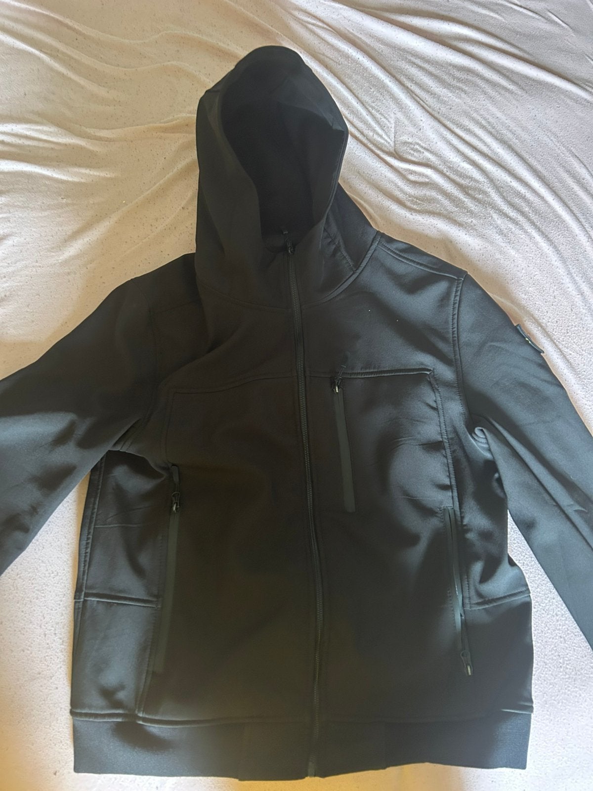 Stone island stof shell jassen maat XL, Kleding | Heren, Ophalen of Verzenden, Zo goed als nieuw, Maat 56/58 (XL), Zwart