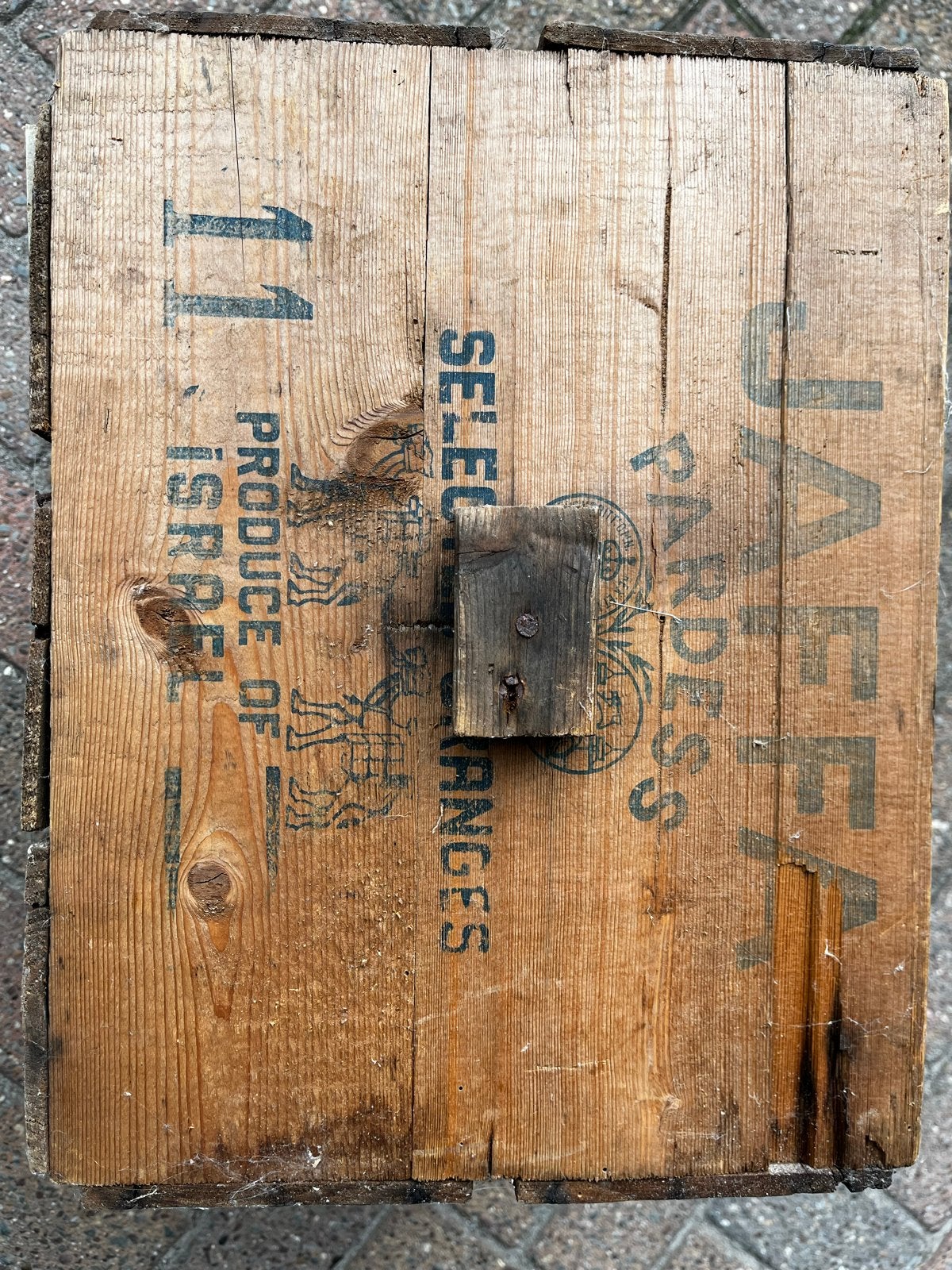 Vintage Jaffa Pardess Sinaasappelkistje - 80+ jaar oud, Ophalen