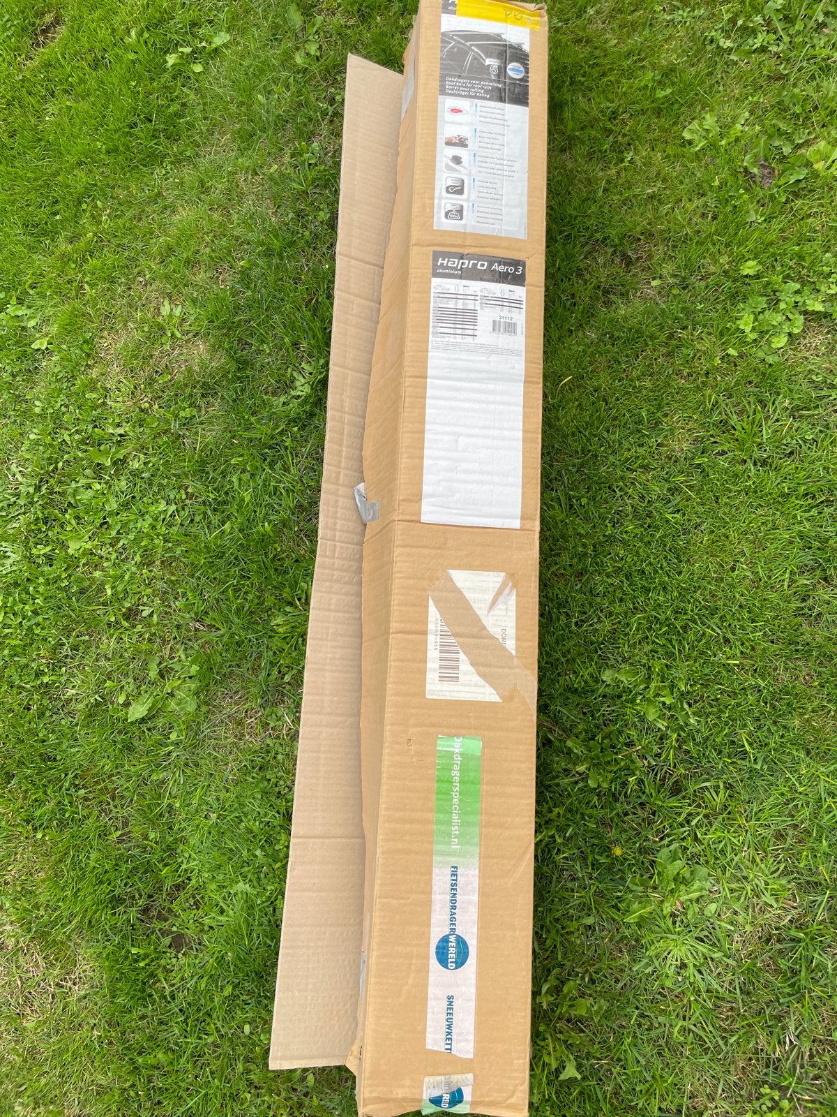 Hapro Aero 3 Aluminium Dakdragers voor Dakreling, Ophalen, Zo goed als nieuw