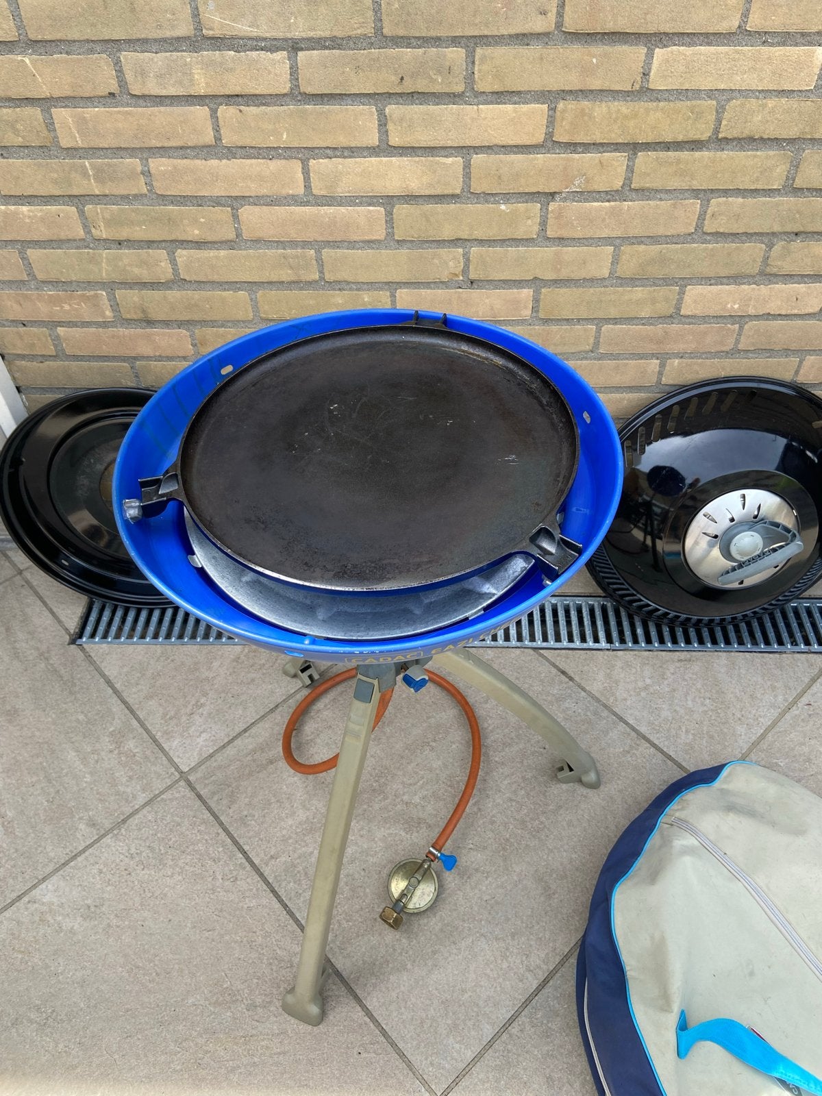 Cadac Eazi Chef Skottelbraai - Compleet met accessoires, Tuin en Terras, Gasbarbecues, Ophalen, Gebruikt