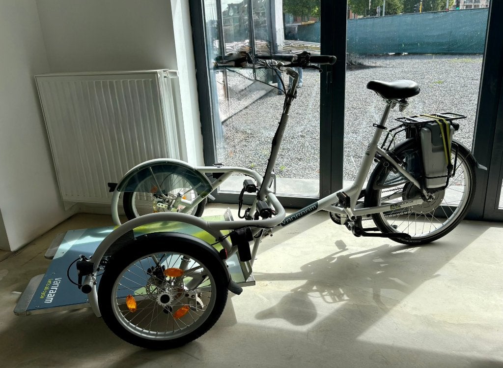 VeloPlus van Raam rolstoelfiets deelbaar+DUBBEL BATTERIJ, 20 inch of meer, Versnellingen, Zo goed als nieuw, Deels opvouwbaar
