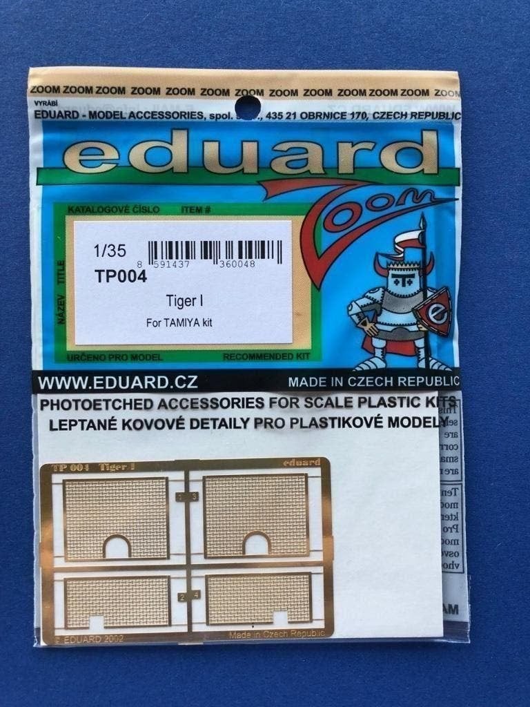 Eduard TP004 Tiger I grille - Tamiya, Hobby en Vrije tijd, Verzenden, Nieuw, 1:32 tot 1:50
